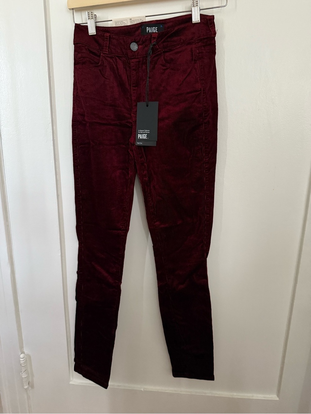 NWT Paige Hoxton High-rise Ultra Skinny Corduroy Pant